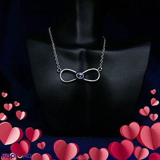 TASH GEM AND JEWELLERY BLUE SAPPHIRE INFINITY NECKLACE TS-K115 Buy Tash gem and jewelry Online for specialGifts
