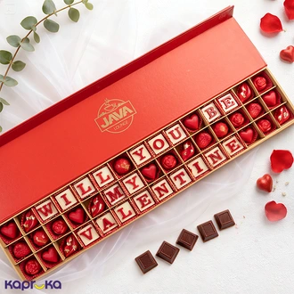 Java `Will You Be My Valentine` 45 Pieces Box Buy Java Online for specialGifts