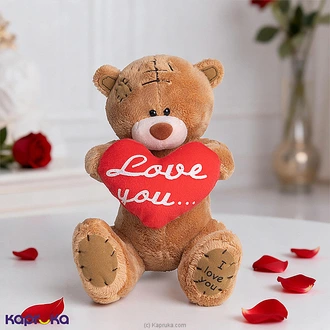 Love Hug Teddy Bear With Heart - 7 Inches Buy Soft and Push Toys Online for specialGifts