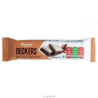 Ritzbury Deckers Coffee Flavoured With Cookie Chunks Milk Choco 41g Buy Ritzbury Online for specialGifts
