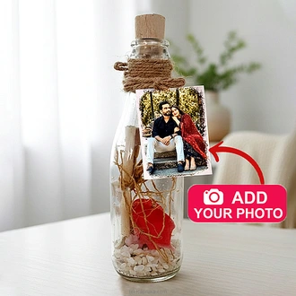Personalized Photo Message Bottle With Standard Message Buy personalized gifts Online for specialGifts