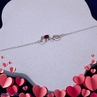 TASH GEM AND JEWELLERY RED GARNET STONE ANKLET TS-K139 Buy Tash gem and jewelry Online for specialGifts