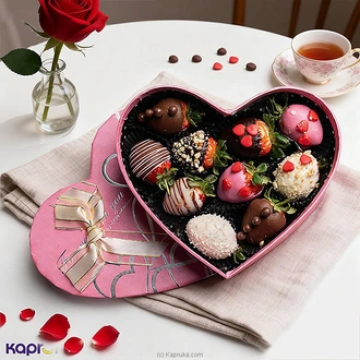 Valentine Blush Romance Dipped Strawberries With  Ferrero Rochers Buy New Additions Online for specialGifts