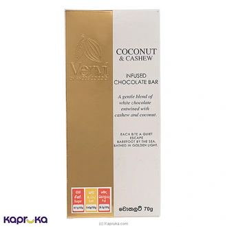 Anods Vervi Coconut And Cashew Infused Chocolate Bar Buy Chocolates Online for specialGifts