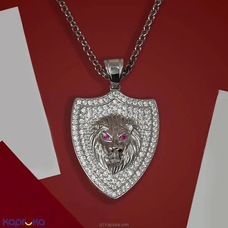 Chamathka The Lion`s Vow Gents Pendant In Sterling Silver Buy Chamathka Jewelry Online for specialGifts