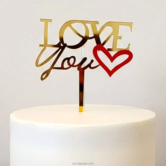 Elegant ``love You`` Cake Topper  Online for none