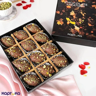 Valentine Molten Date And Cashew Indulgence Chocolates - 12 Piec  Online for none