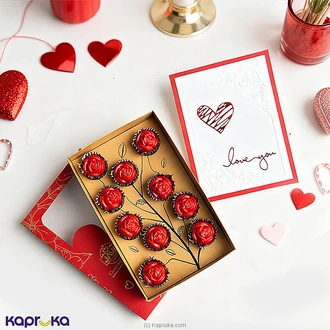 Java Rose Of My Heart Chocolate With Assorted Handmade Valentine Card Buy Java Online for specialGifts