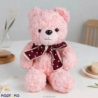 Classic Teddy Bear With Polka Dot Bow - 12 Inches Buy Soft and Push Toys Online for specialGifts
