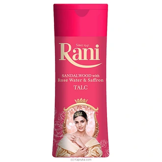 Rani Sandalwood With Rose Water  Saffron Talc 100g Buy Swadeshi Online for specialGifts