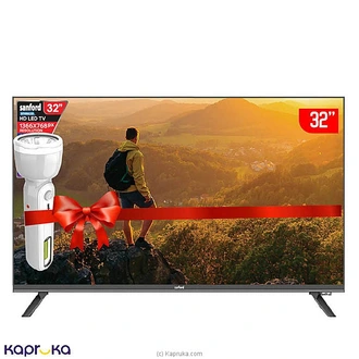 Sanford 32` Slim Edge HD LED Digital TV - SF9506LED With Dolby Sound (2 Year Warranty) + Free Sanford LED Torch SF-2665SL Buy Sanford Online for specialGifts