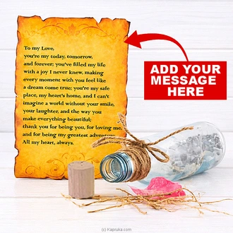Personalized Message In A Bottle Keepsake Buy personalized gifts Online for specialGifts