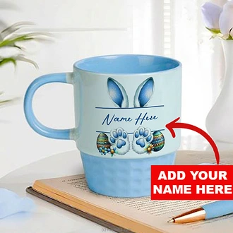Personalized Easter Bunny Mug - Blue Buy personalized gifts Online for specialGifts