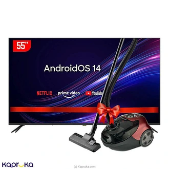 Sanford 55` 4K UHD Smart LED TV - SF9510LED (Two Year Warranty)+ Free Sanford 2200W Vacuum Cleaner SF881 Buy Sanford Online for specialGifts