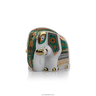 Ceylon Tusker - Green Premium Porcelain Elephant Souvenir Buy Household Gift Items Online for specialGifts
