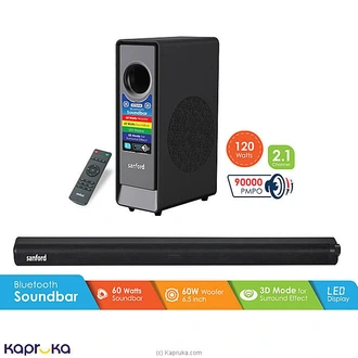 Sanford 2.1 60W Bluetooth Sound Bar - SF-751SB Buy Sanford Online for specialGifts