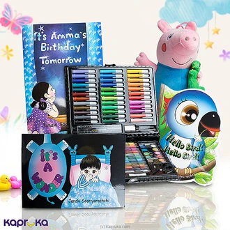 Creative Kids Gift Set With Storybooks, Art Kit  Plush Toy Buy Kapruka Online for specialGifts