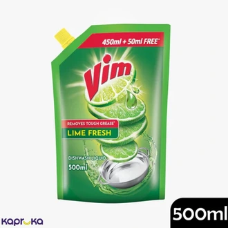 Vim Dishwash Liquid Spouted Pouch 500ml - Cleansers  Online for none