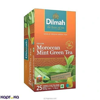 Dilmah Ceylon Green Tea With Moroccan Mint 20 Tea Bags Each 2g Buy Online Grocery Online for specialGifts