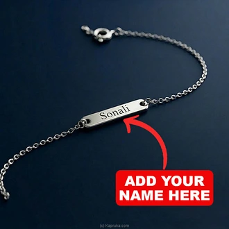 Custom Name Engraved Silver Bracelet Buy Tash gem and jewelry Online for specialGifts