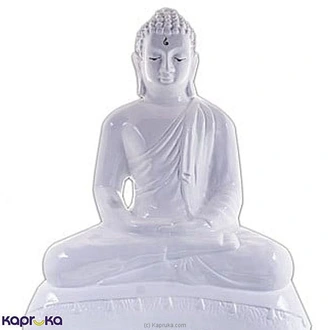 `dhyan Mudra` Buddha Statue- White (13inch)  Online for none