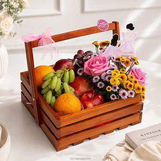Mothers Day Blossom  Fresh Fruit Gift Crate Buy Send Fruit Baskets Online for specialGifts