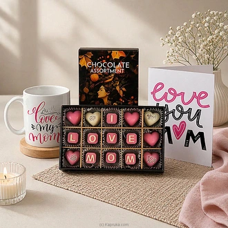 Love You Mom Delight Gift Mother`s Day Combo with Mug and Greeting Card Buy combo gift pack Online for specialGifts