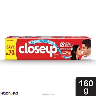 Closeup Red Hot Gel Toothpaste 160g Buy Online Grocery Online for specialGifts