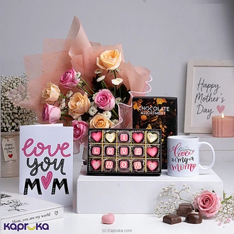 Amma`s Sweet Bloom Treasure Mother`s Day Combo With Greeting Card And Mug Buy combo gift pack Online for specialGifts