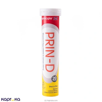 Prin D VitaminD 2000IU Lemon Flavor Tabs 20s Buy Pharmacy Items Online for specialGifts