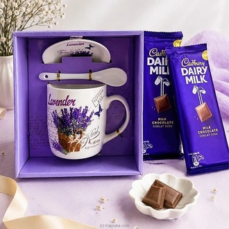 Lavender Bliss Mug Cadbery Chocolate Gift Set  Online for none
