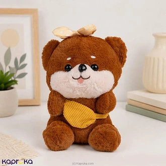 Sweet Bow Bear Plush Toy - 8 Inch Buy Soft and Push Toys Online for specialGifts