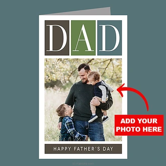 Personalized ``Happy Father`s Day`` Greeting Card Buy personalized gifts Online for specialGifts