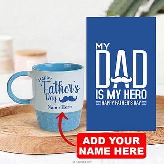 ``My Dad Is My Hero`` Personalized Father`s Day Gift Set Buy personalized gifts Online for specialGifts
