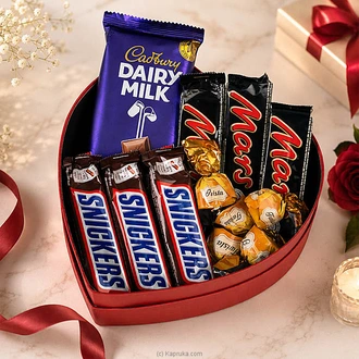 Heartbeat Of Chocolate -premium Gift Box  Online for none