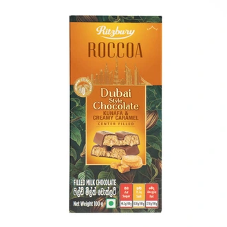 Ritzbury Dubai Style Chocolate Kunafa Creamy Caramel 100g Buy Chocolates Online for specialGifts