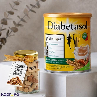 Diabetasol Creamy Almond With FREE Premium Mixed Nuts Jar For Father`s Day Buy DiabetaX Online for specialGifts