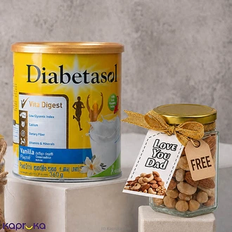 Diabetasol Vanilla With FREE Premium Mixed Nuts Jar For Father`s Day Buy DiabetaX Online for specialGifts