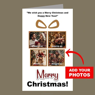 Customized Christmas Greeting Card Buy personalized gifts Online for specialGifts