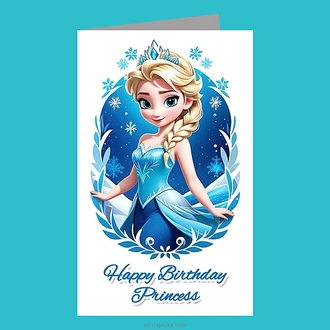 Elsa ``Happy Birthday Princess`` Greeting Card For Kids Buy Greeting Cards Online for specialGifts