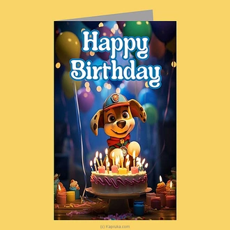 Paw Patrol Happy Birthday Greeting Card For Kids Buy Greeting Cards Online for specialGifts