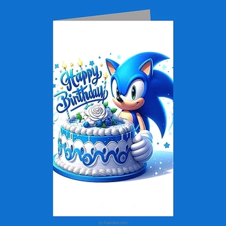 Sonic Happy Birthday Greeting Card For Kids Buy Greeting Cards Online for specialGifts
