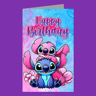 Stitch Happy Birthday Greeting Card For Kids Buy Greeting Cards Online for specialGifts