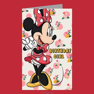 Minnie Mouse ``Birthday Girl`` Greeting Card For Kids Buy Greeting Cards Online for specialGifts