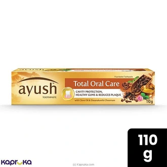 Ayush Total Oral Care Toothpaste 110g - Cleansers  Online for none