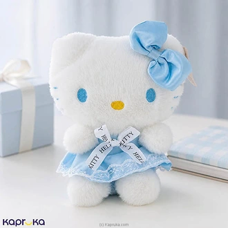 Hello Kitty Toy Plush Doll Blue Frock - 10 Inch Sri Lanka  Online for none