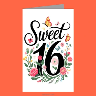 ``Sweet 16`` Birthday Greeting Card Buy Greeting Cards Online for specialGifts