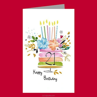 Happy 21st Birthday Greeting Card Buy Greeting Cards Online for specialGifts