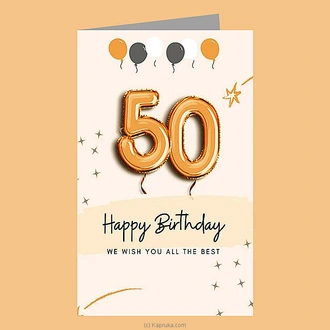 Happy 50th Birthday Greeting Card Buy Greeting Cards Online for specialGifts