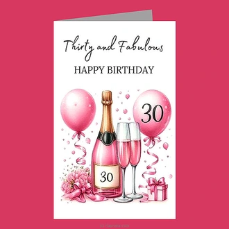 ``Thirty and Fabulous`` Birthday Greeting Card Buy Greeting Cards Online for specialGifts